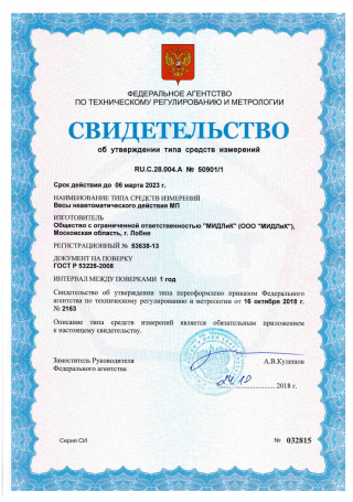 Весы МП 300 ВЖА Ф-2(50/100; 600х800) "Гулливер 07"